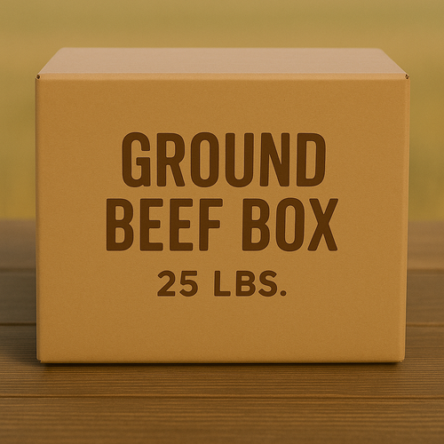 25 lb Ground Beef Box